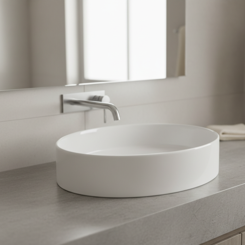 Lineabeta oval bathroom basin – Waiheke Bathrooms NZ