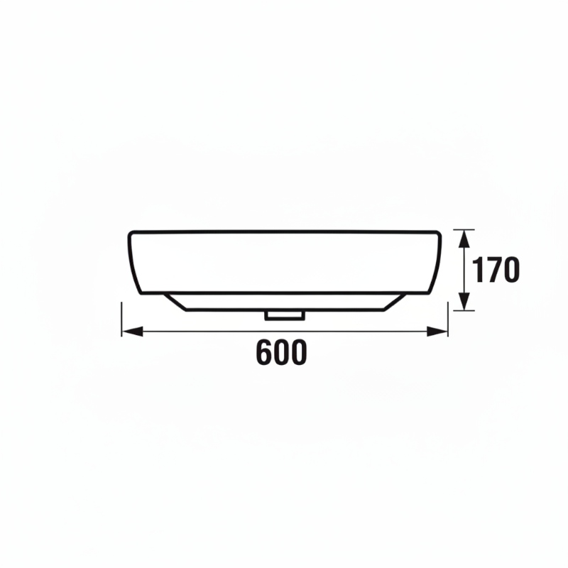 Laufen Ceramic Basin 60cm - Pro Series
