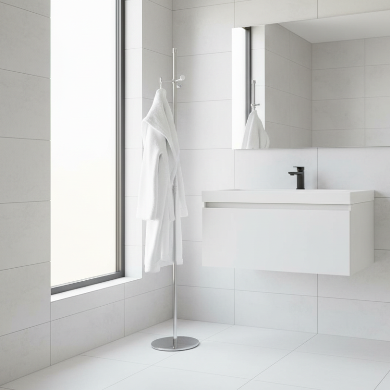 Lineabeta Bathrobe and Towel Stand (180cm) - Floor