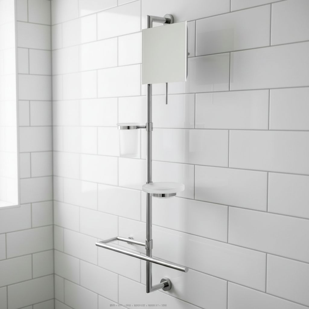 Lineabeta Bathroom Accessory Combination 2 - Baketo Rail System