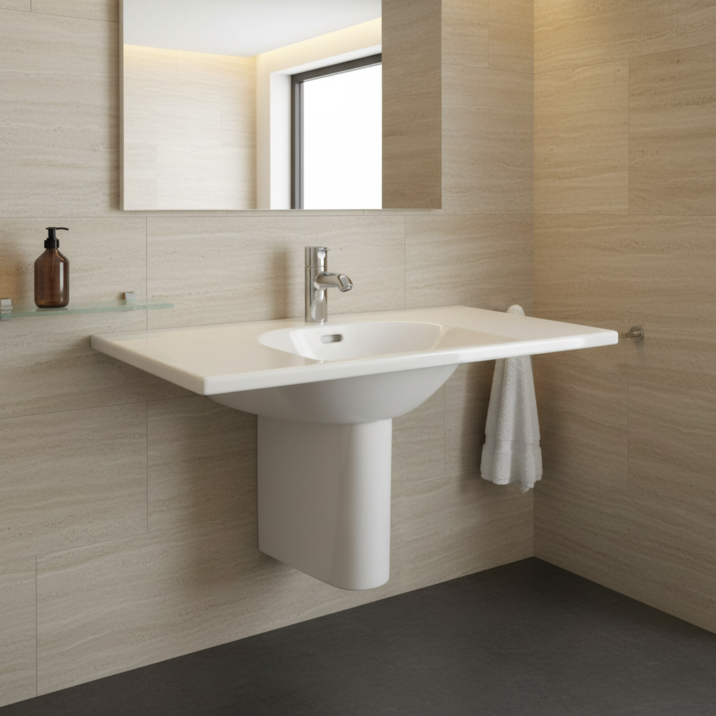 Laufen Countertop Basin & Shroud, 93cm - Living Series