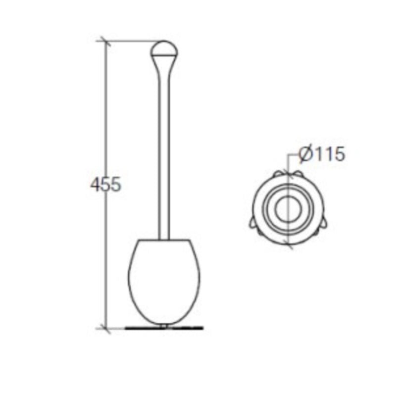 Toilet Brush Holder - Chick & Egg - 5013 - Waiheke Bathrooms