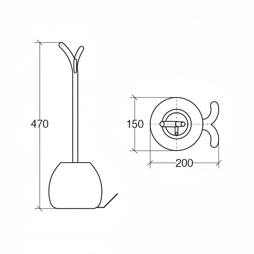 Toilet Brush Holder - Whale & Splash - 5012 - Waiheke Bathrooms