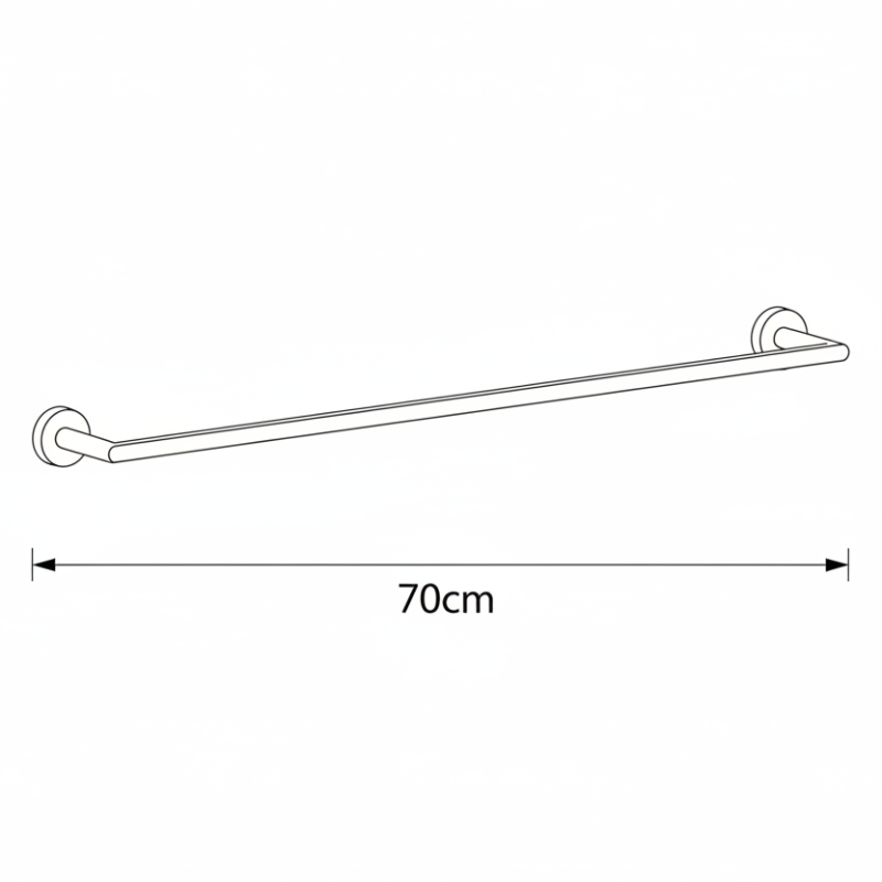 Lineabeta Towel Rail 70cm - Baketo Series