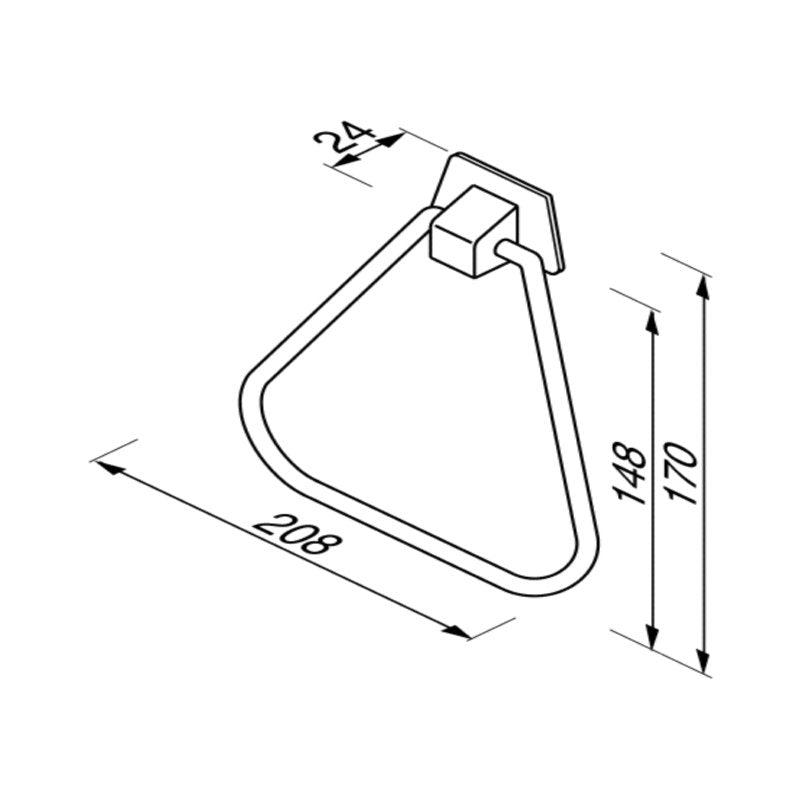 Towel Ring 20cm - Hotel Series - 5250 - Waiheke Bathrooms