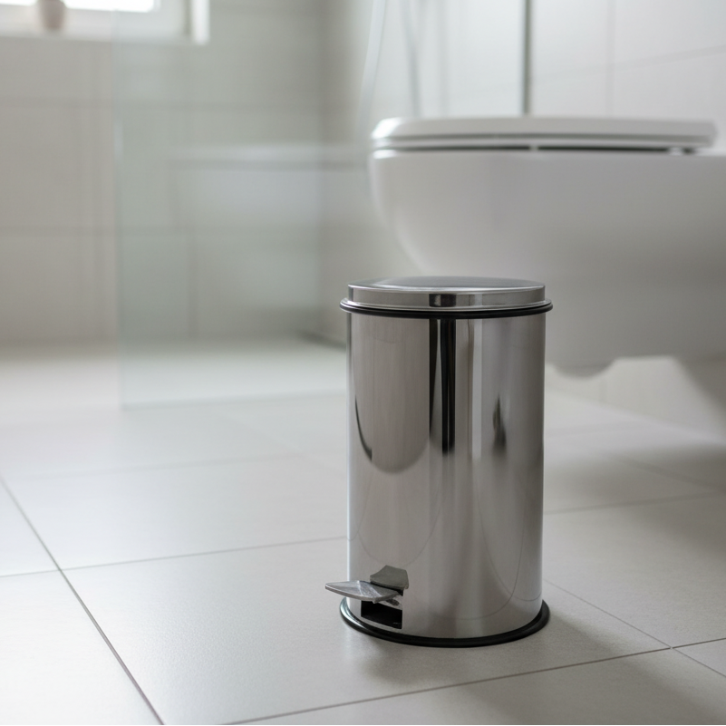 Lineabeta Treadle Bin with Removable Pail - Made in Italy