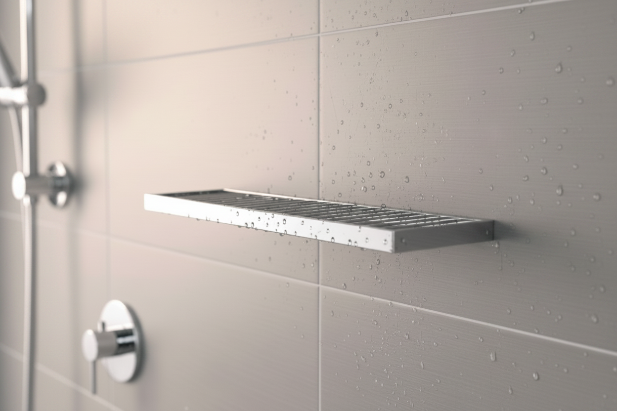Shower Shelves with Rim - Waiheke Bathrooms