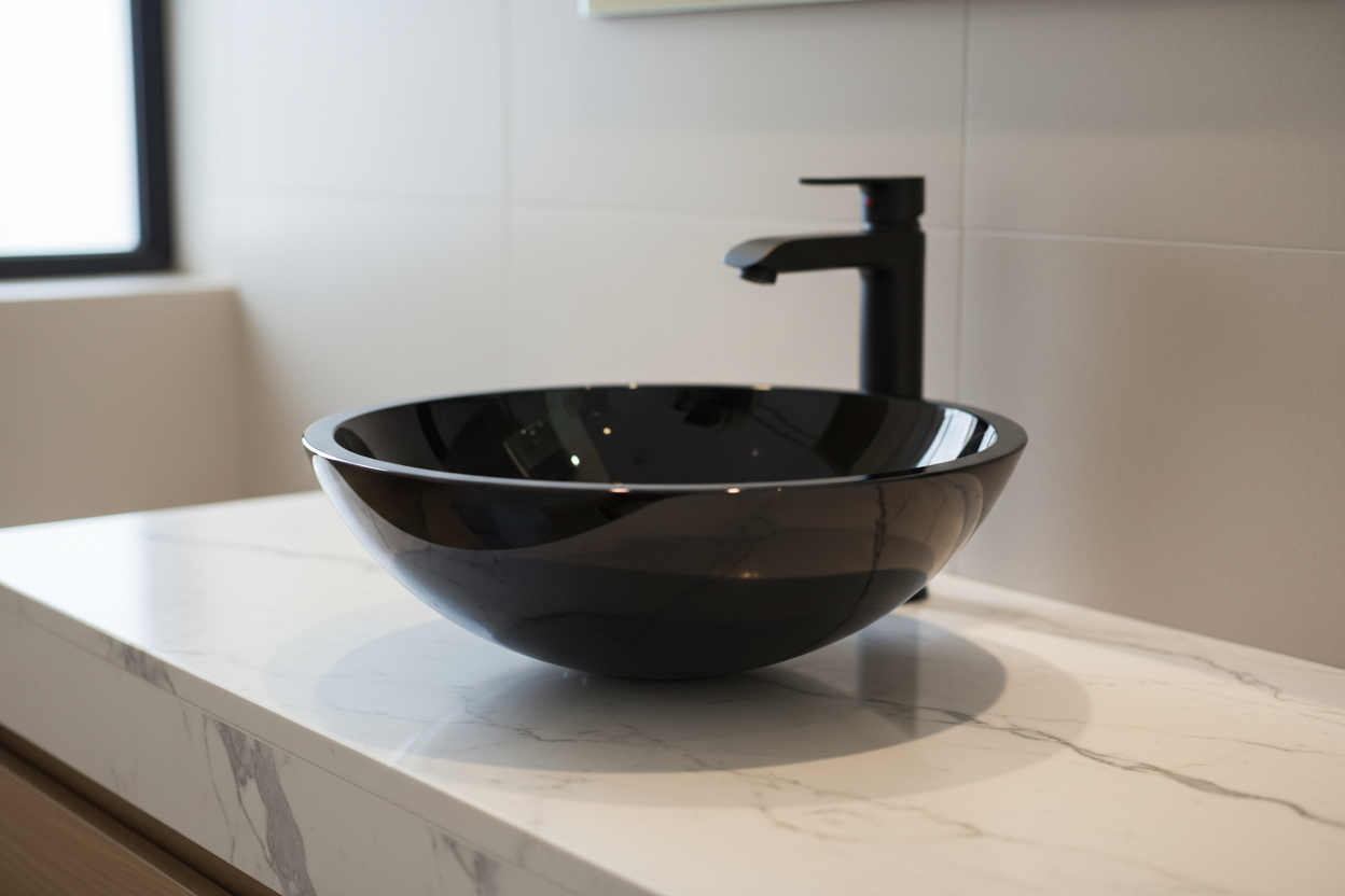 Contemporary bathroom basin and vanity – Waiheke Bathrooms NZ