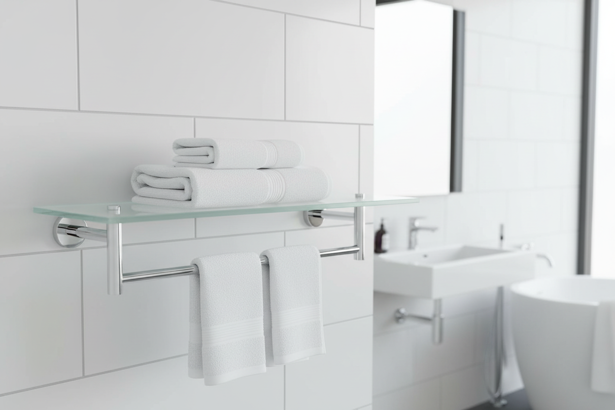 Glass Shelves - Waiheke Bathrooms