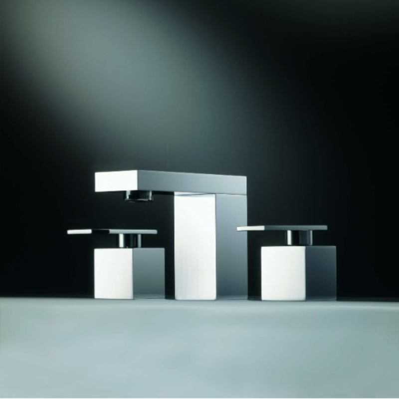 Borma 3 Hole Basin Mixer with Pop-up Waste- Geometry Series