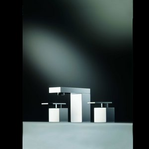 3 Hole Basin Mixer with Pop-up Waste- Geometry Series