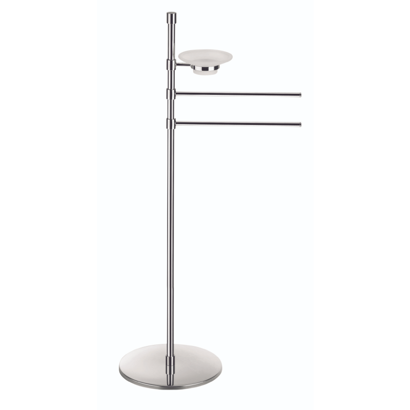 Double Towel &amp; Soap Holder Stand - Floor