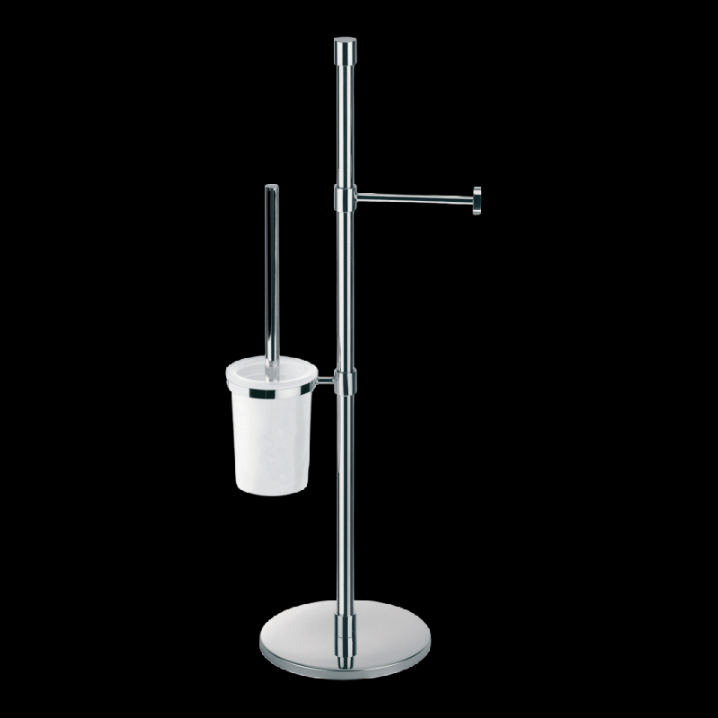 Combination Toilet Brush and Roll Holder - Floor