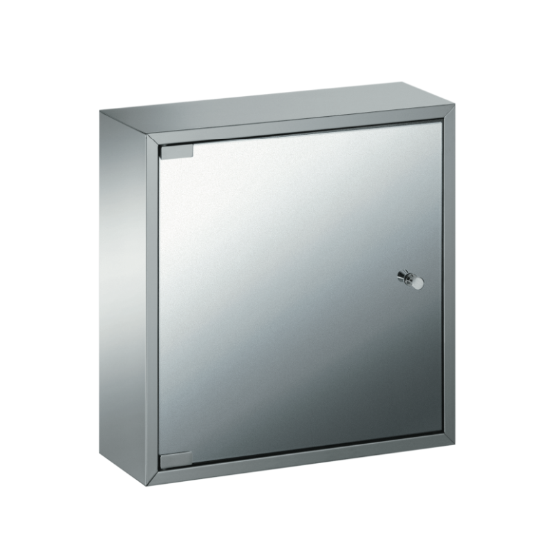 Stainless Steel Bathroom Cabinet, Mirror Door, 40x40cm
