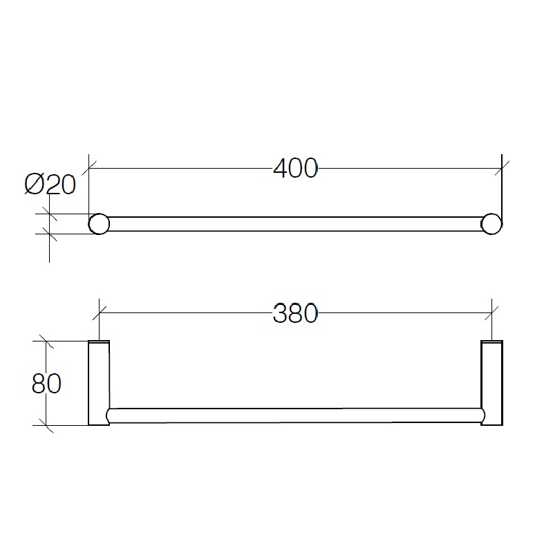 Towel Rail 40cm - Picola Series