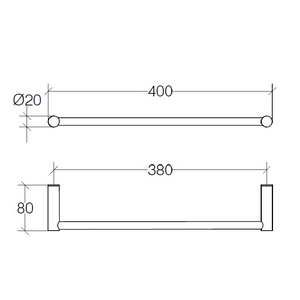 Towel Rail 40cm - Picola Series