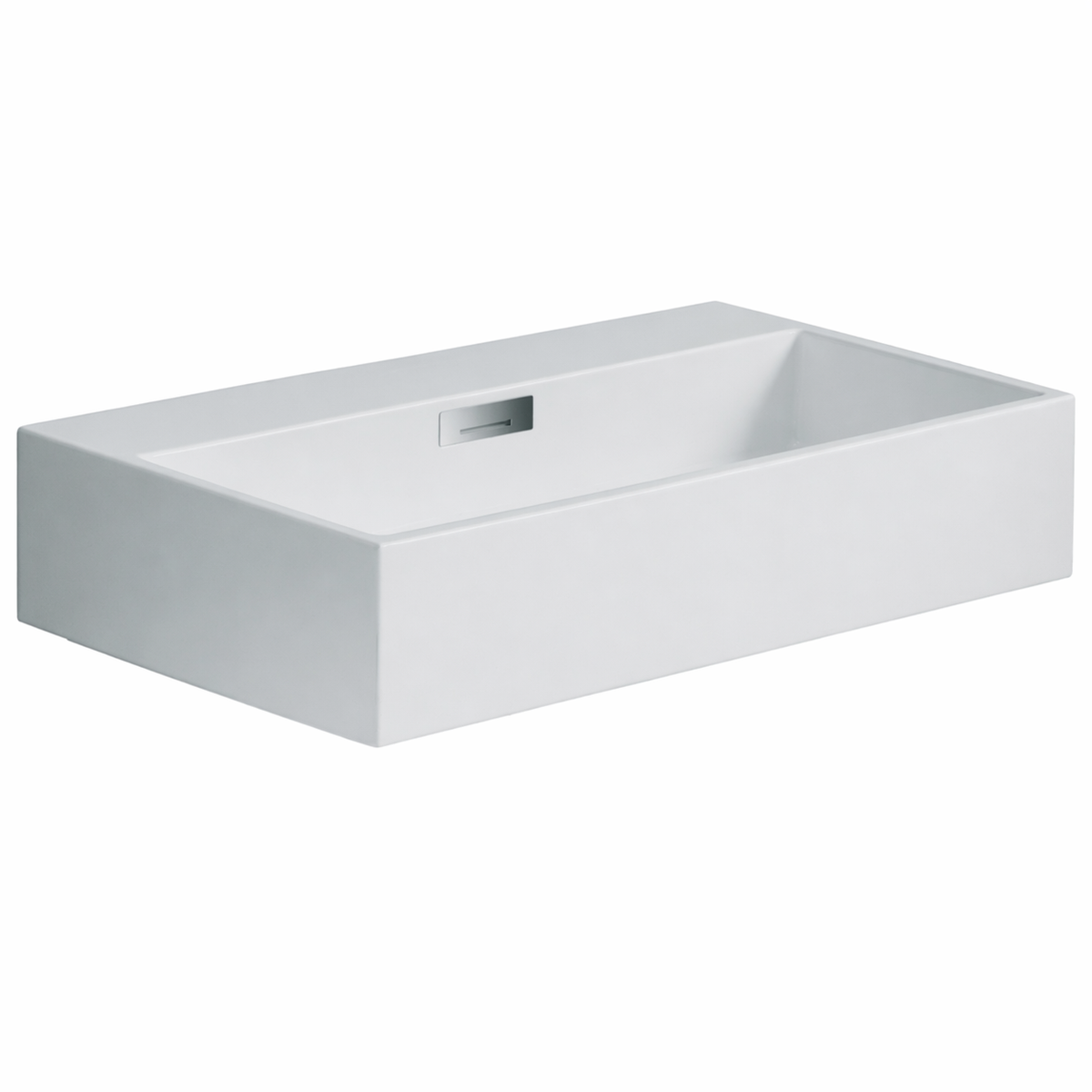 Lineabeta Ceramic Square Basin, No Taphole, 70cm