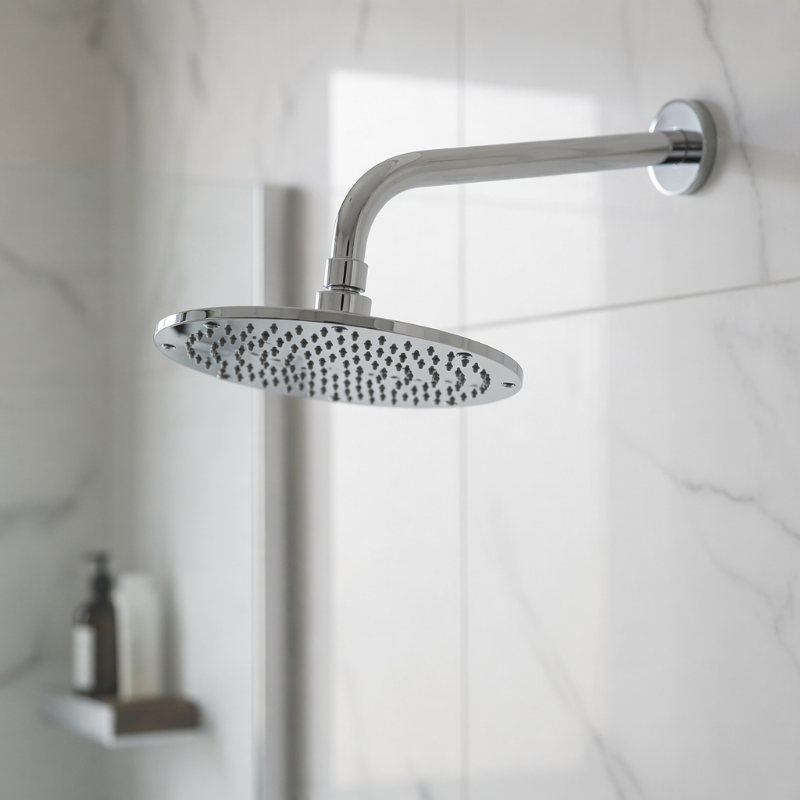 Lineabeta Rainshower Head & Arm, Wall-mounted, 230mm