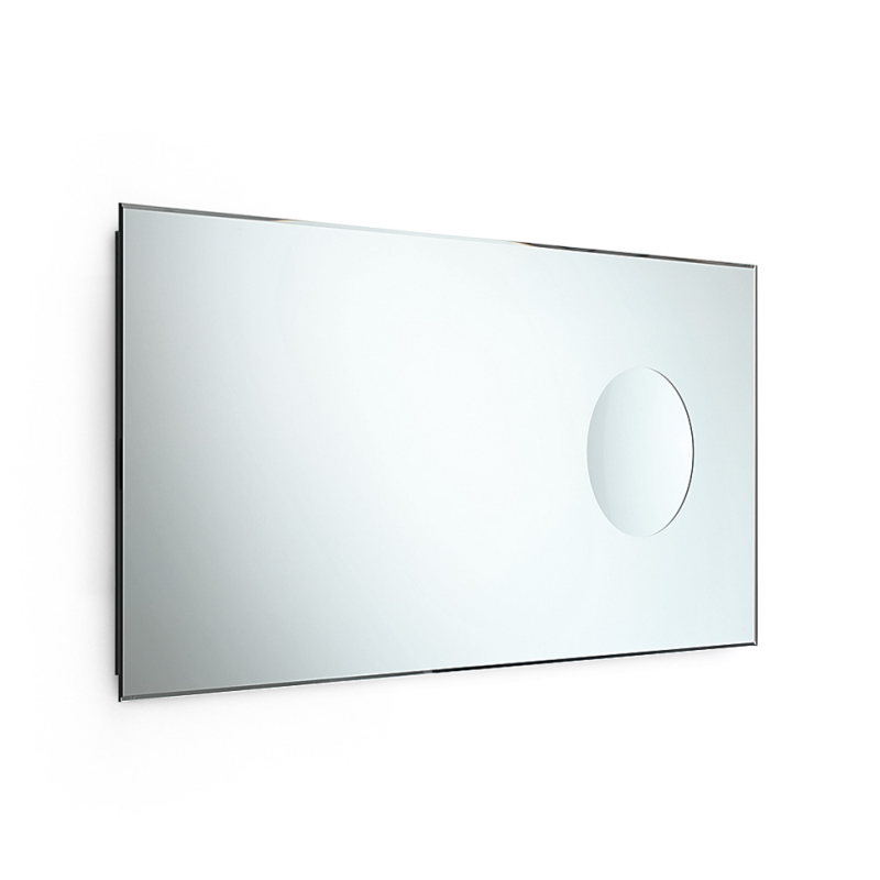 Bathroom Mirror with Magnifying Insert, 44x90cm - Speci Series