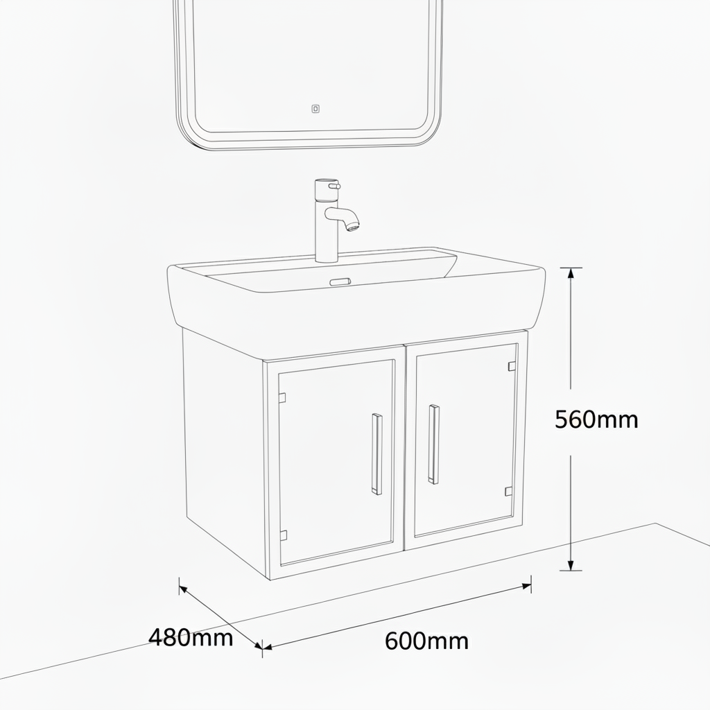 Laufen 60cm Wallhung  Vanity - Pro Series