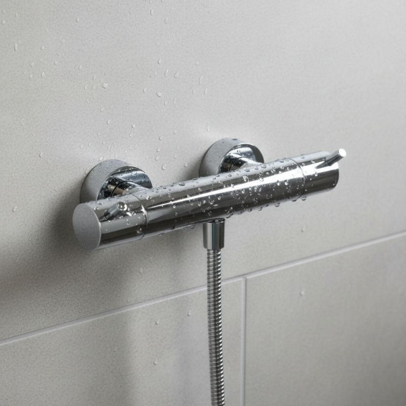 Borma Exposed Shower Mixer - Geometry Series