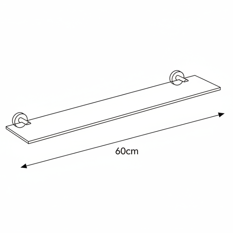 Lineabeta Glass Shelf 60cm - Baketo Series