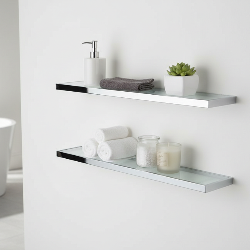 Lineabeta Glass Shelf 80cm - Skuara Series
