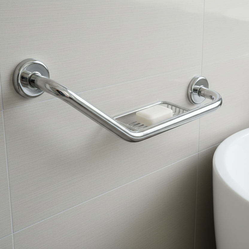 Geesa Grabrail with Soapholder - Hotel Series