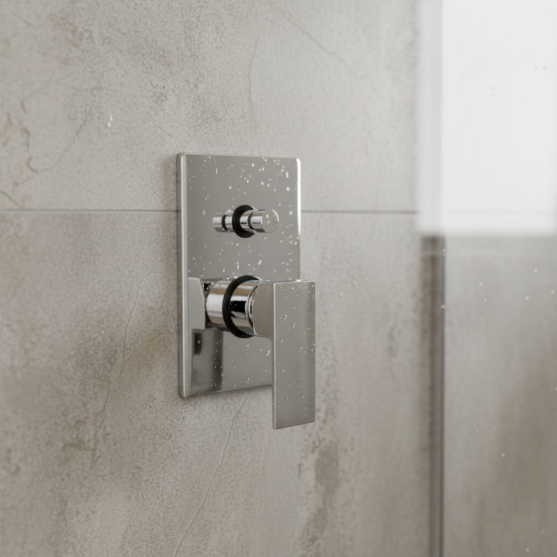 Lineabeta Inwall Bath Mixer with Divertor - Crui Series