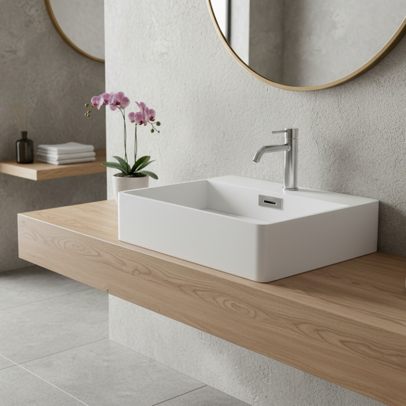 Lineabeta Mattstone Basin 48cm - Momon Series