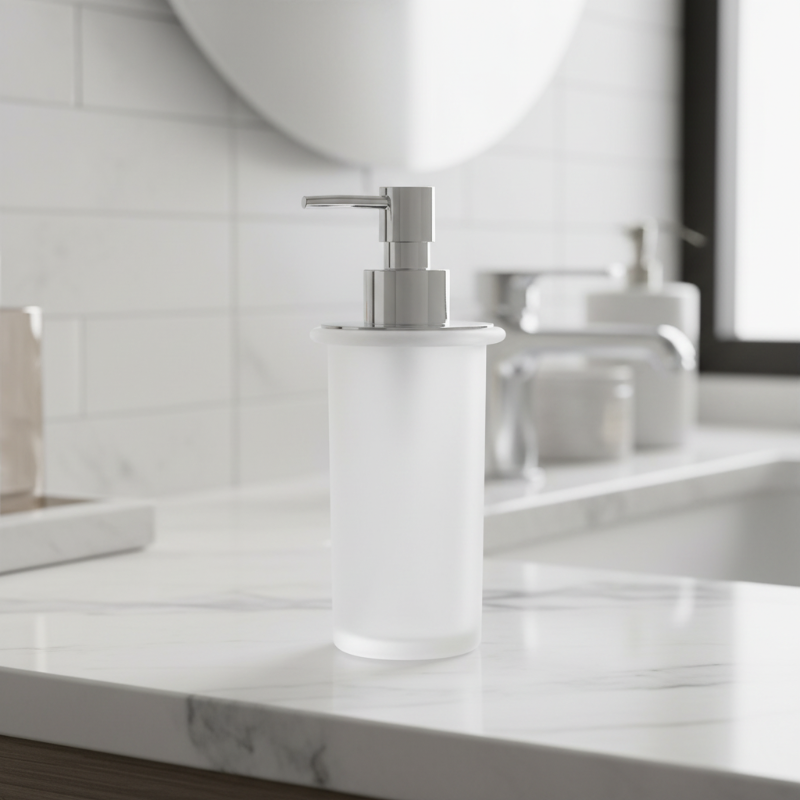 Lineabeta Satin Glass Soap Dispenser