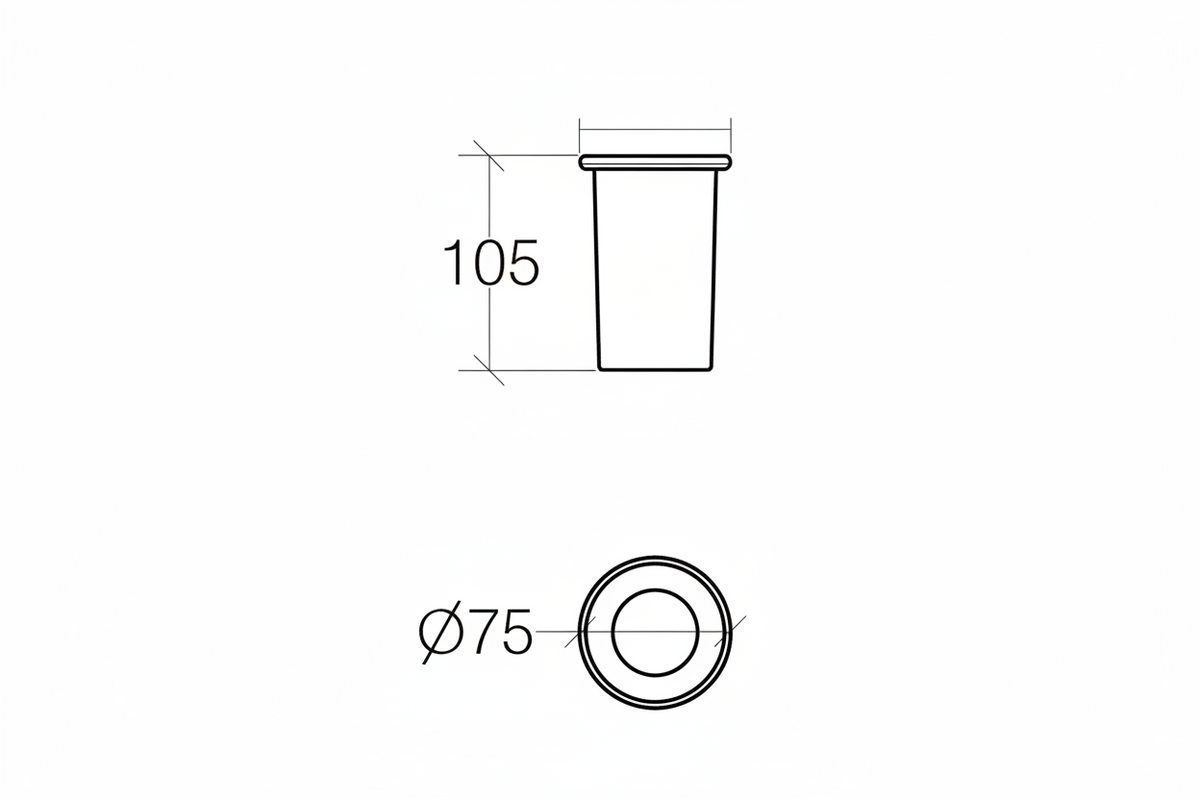 Lineabeta Ceramic Tumbler and Holder - Baketo Series