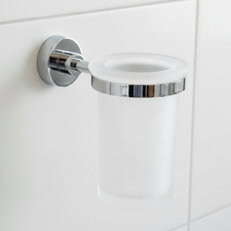 Lineabeta Lineabeta Satin Glass Tumbler and Holder - Baketo Series