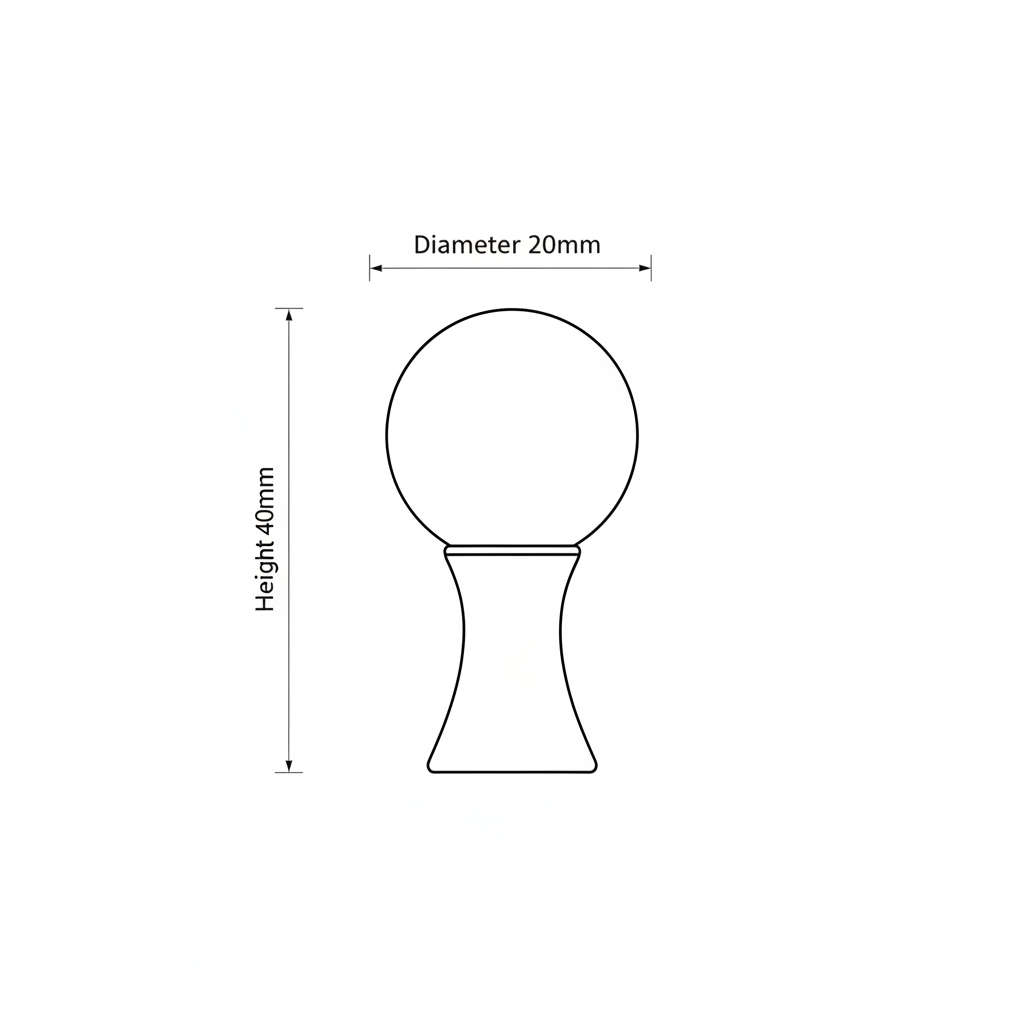 Cardiac Small Drawer Knob - Design #1302