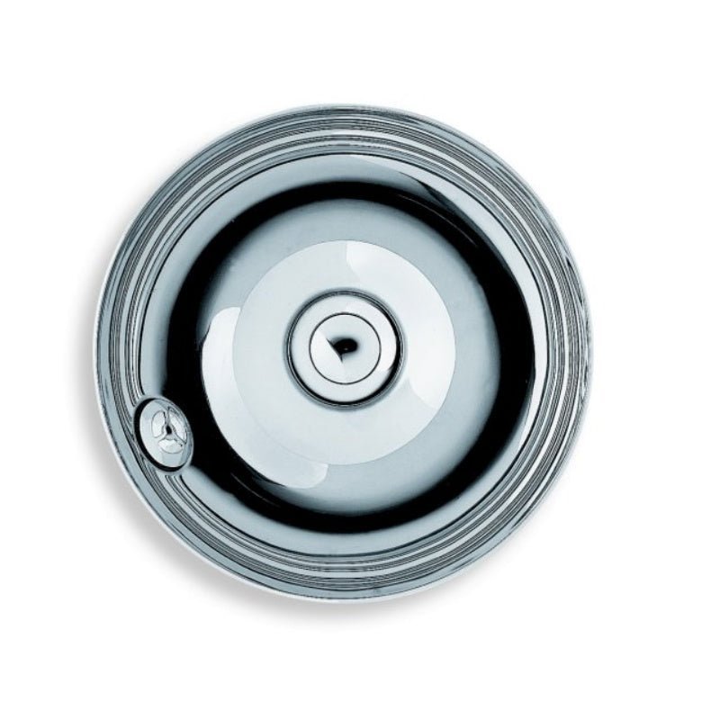 Stainless Steel Drop - in Basin, Flat Edge, Ø 410mm - 53653 - Waiheke Bathrooms