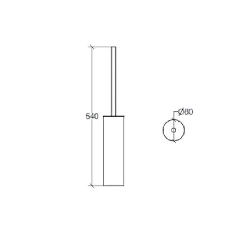 Toilet Brush - Floor - 5004.29 - Waiheke Bathrooms