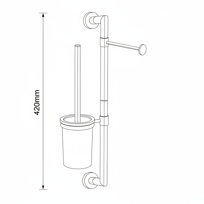 Lineabeta Toilet Combination - Baketo Rail System