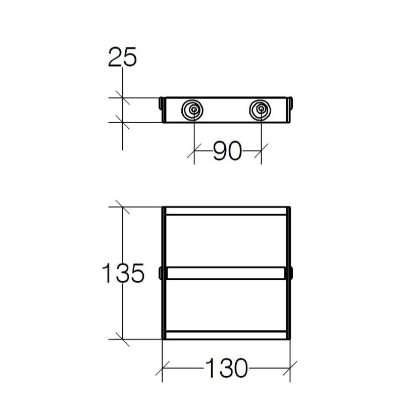 Toilet Roll Holder - Skuara Series - 52806.29 - Waiheke Bathrooms