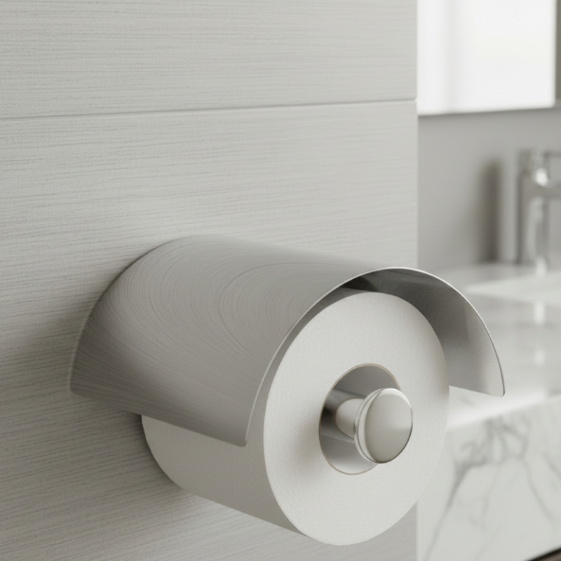 Lineabeta Toilet Roll Holder with Cover - Baketo Series