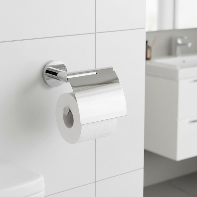 Geesa Toilet Roll Holder with Cover - Circles Series