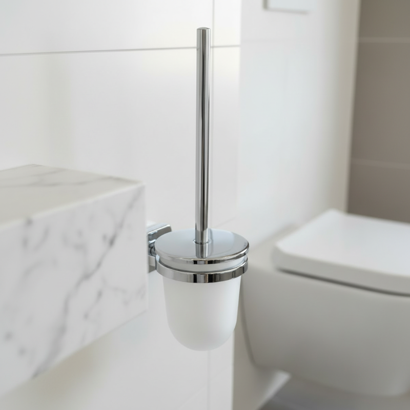 Geesa Toiletbrush Holder with Cover - Hotel Series