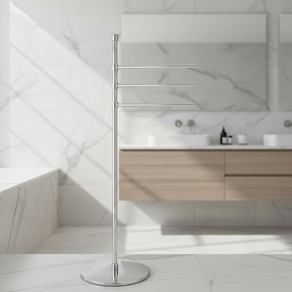 Lineabeta Triple Towel Stand (91cm) - Floor