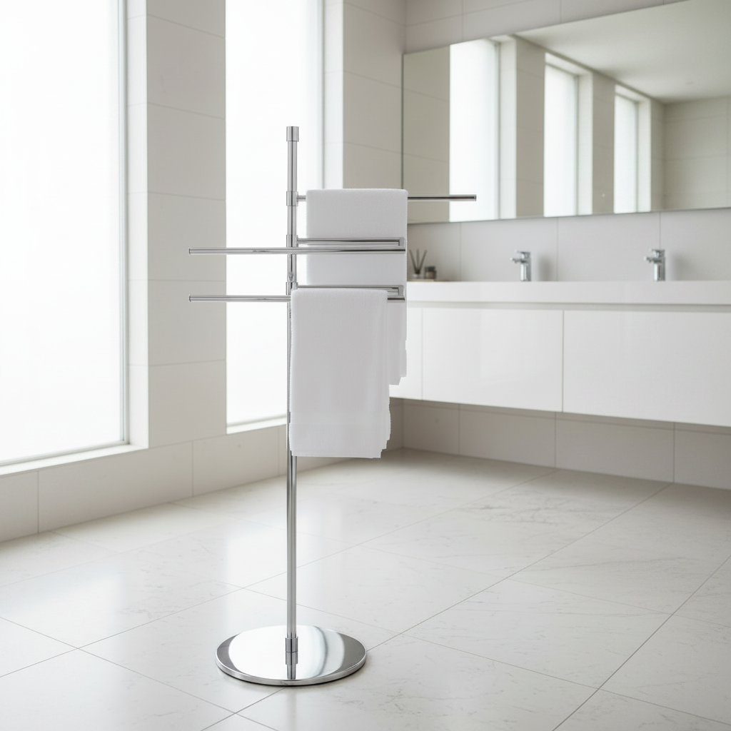 Lineabeta Triple Towel Stand (91cm) - Floor