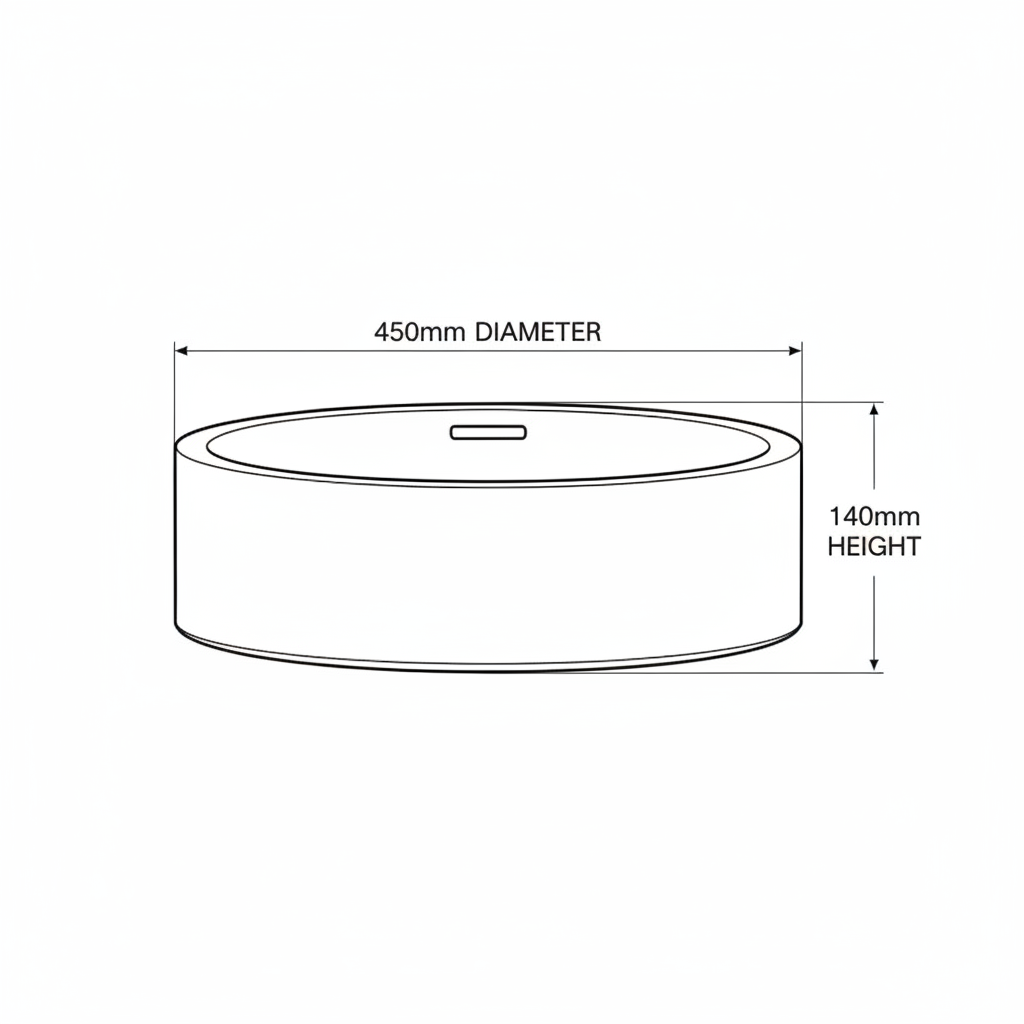 Lineabeta Vessel Basin - Round, Ø 450mm