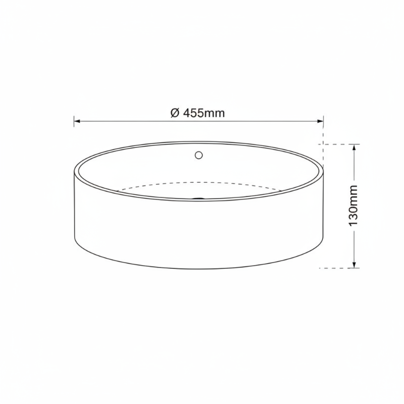 Lineabeta Vessel Basin- Round, Ø455mm