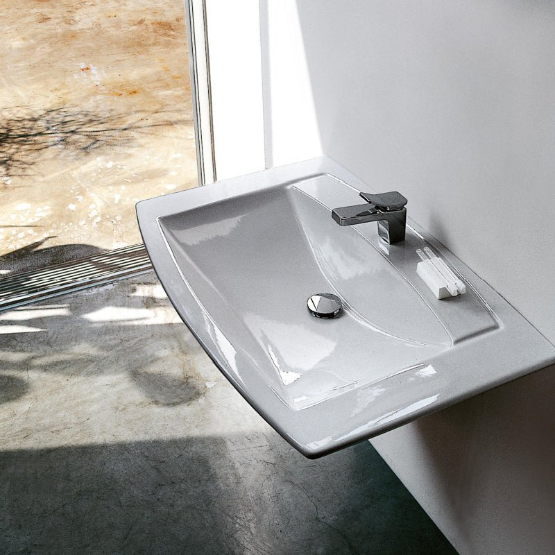 Washbasin &amp; Shroud 75cm - Mylife series - 1094.6&amp;1994.1 - Waiheke Bathrooms